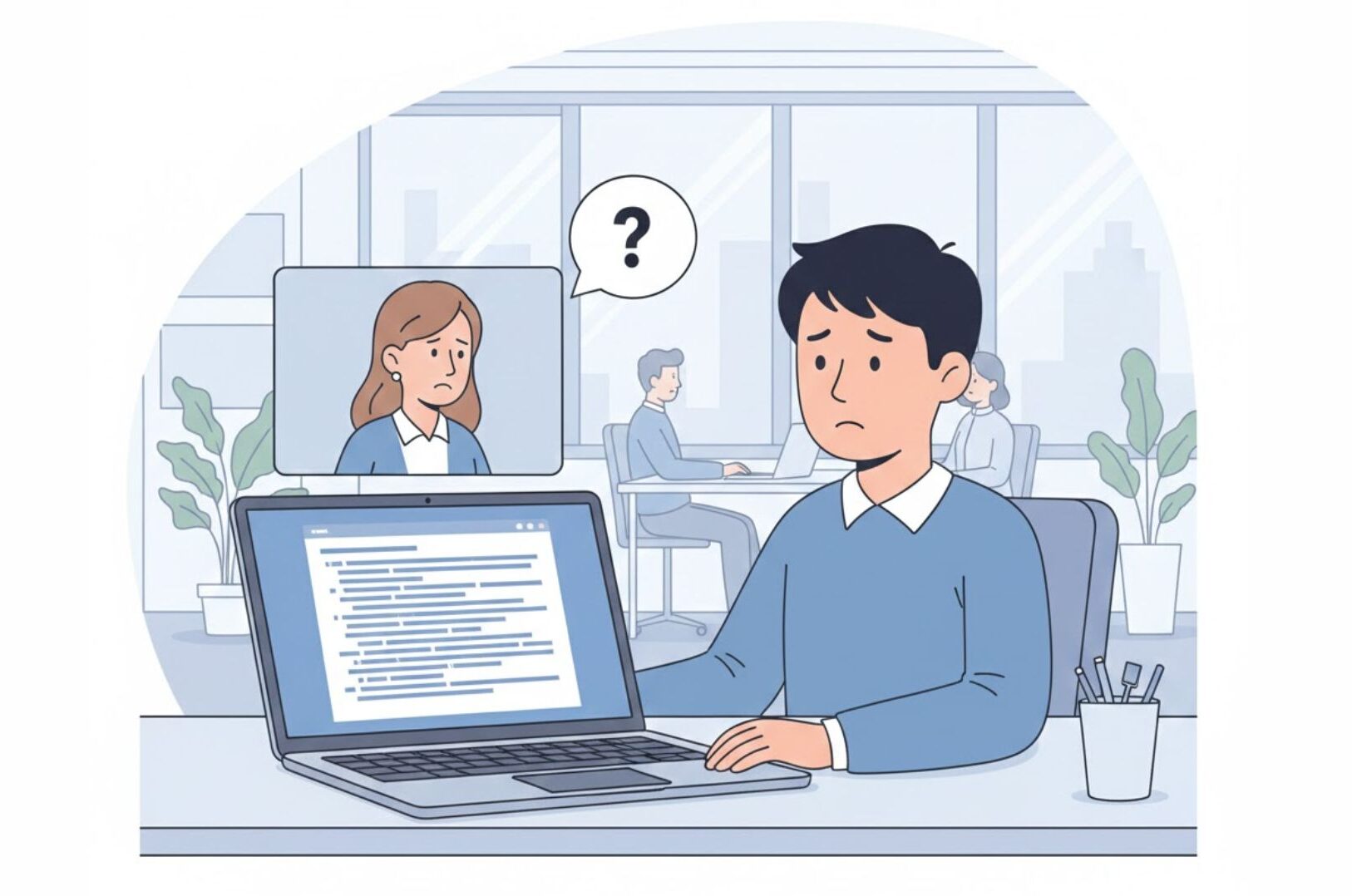 Miscommunication caused by informal English in a professional email