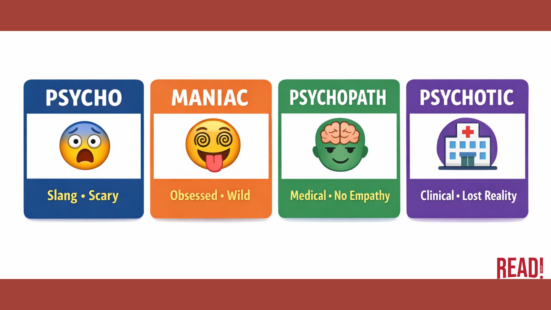 psycho maniac psychopath psychotic meaning