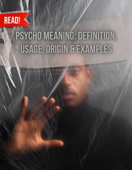 A translucent and blurred plastic layer in front of portrait of man