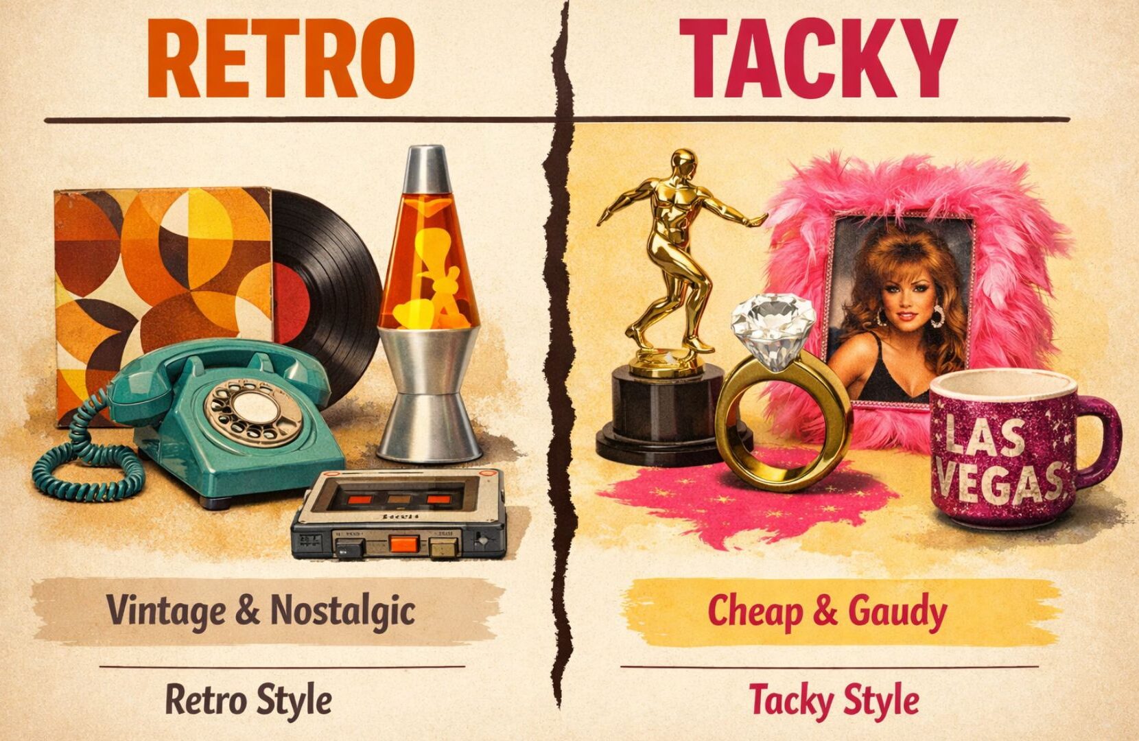 Example image of retro and tacky