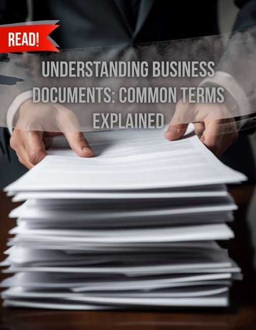 Stacks of business documents