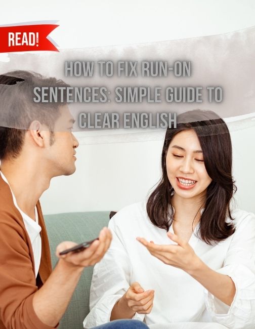 A girl keeps talking, run-on sentence happening and the man feels annoyed.