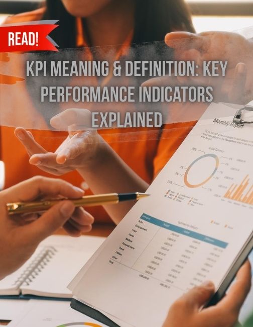 Business team discussing on the KPI of company together