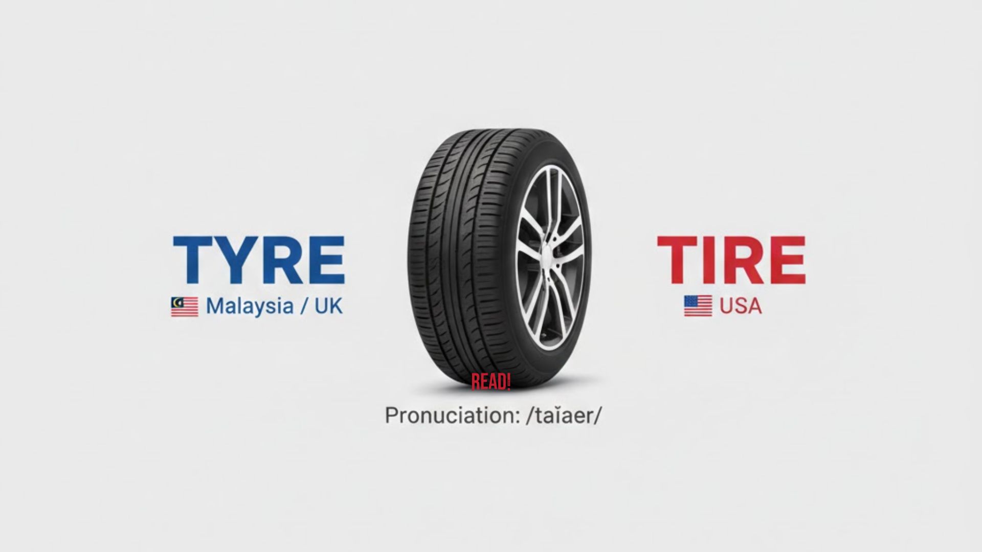 Tyre and tire illustration image
