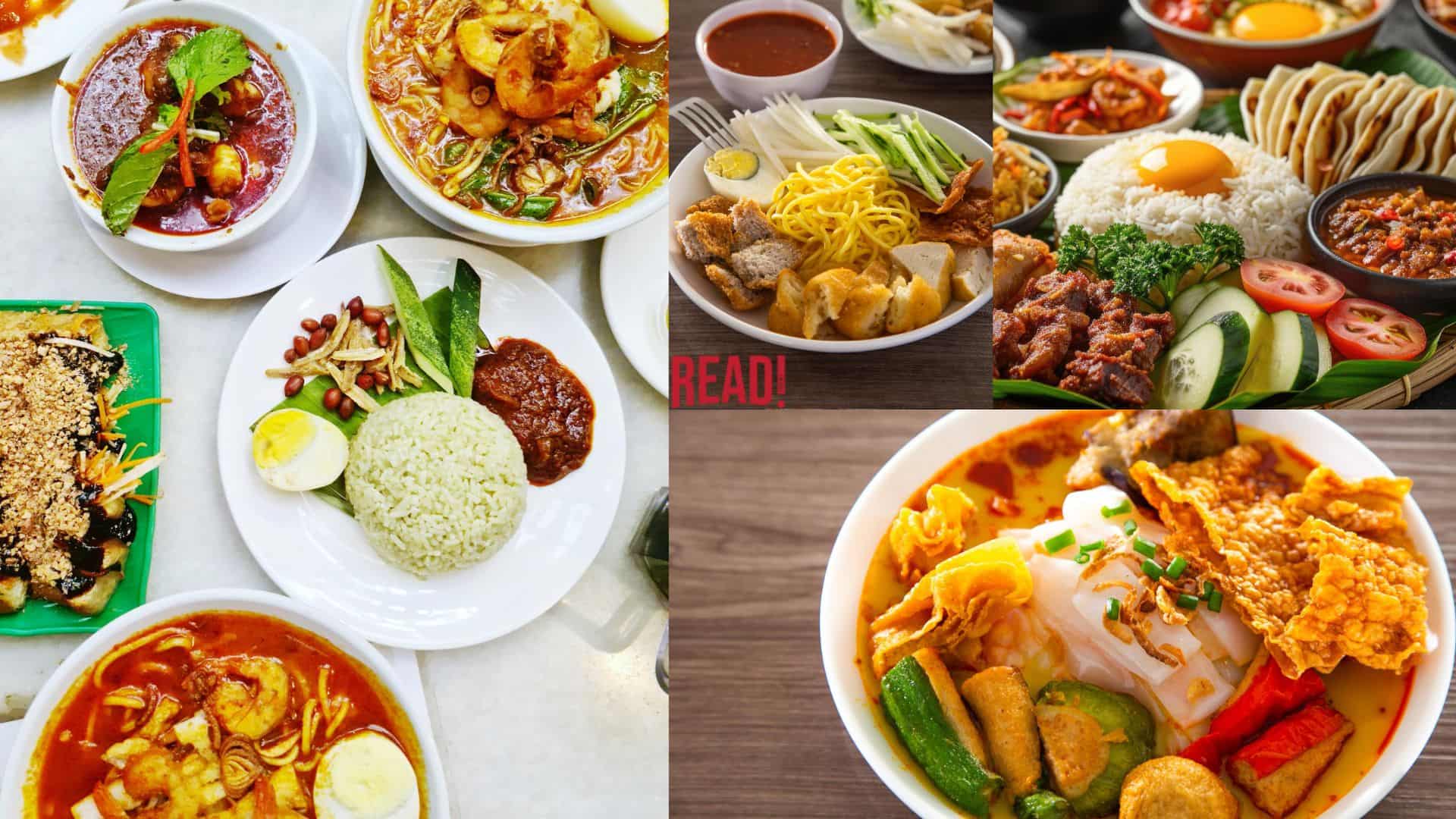Malaysian local food, Malay cuisine, Indians and Chinese cuisine.
