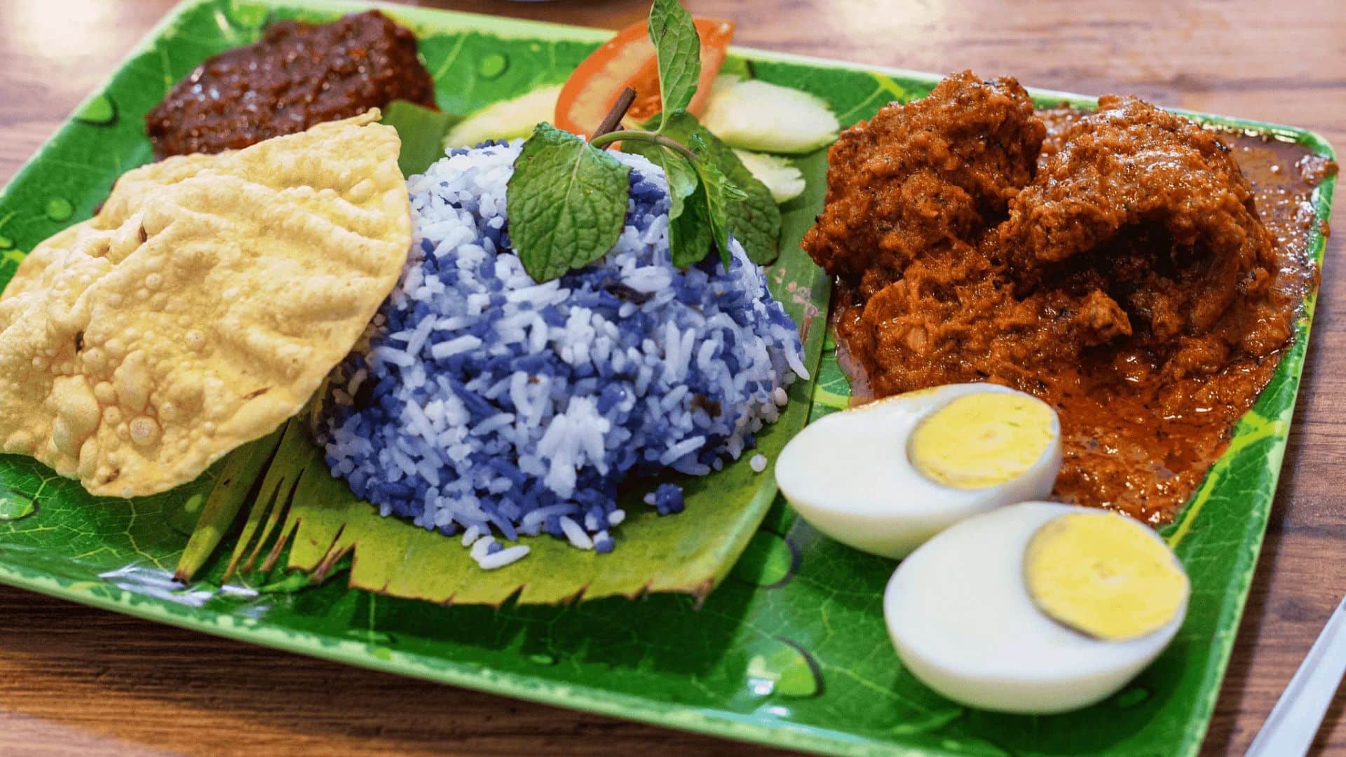 Nasi Kerabu Malaysian Local Food