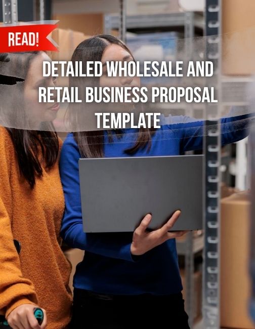 People discussing at warehouse about the wholesale proposal template