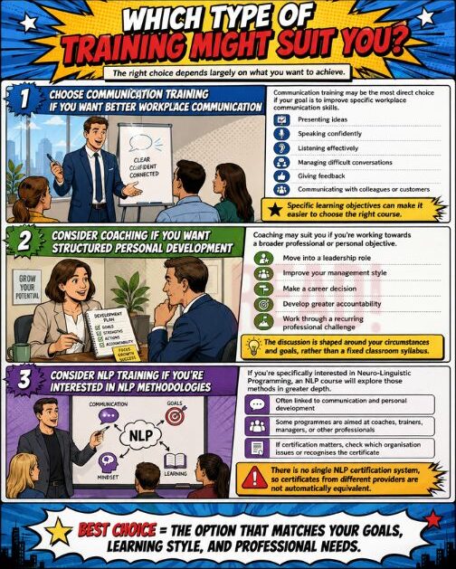 illustration image prepare by read.com.my to discuss about which type of training might suit