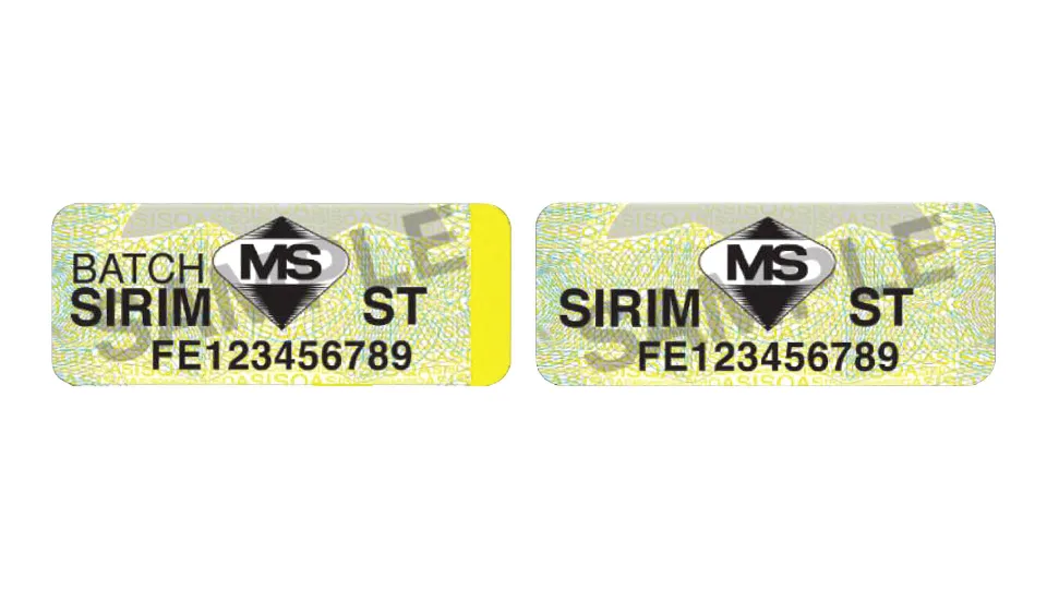 Old ST-SIRIM Label